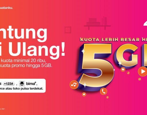 3 Indonesia Beri Tambahan Kuota hingga 5GB Setiap Isi Ulang Kuota Isi Ulang Kuota Tri