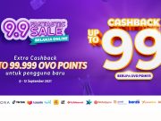 OVO Hadirkan Program Cashback Menarik 9.9 Fantastic Sale OVO Hadirkan Program Cashback