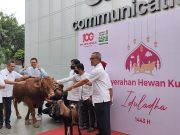 Smartfren dan Yayasan Muslim Sinar Mas Serahkan Hewan Kurban ke Masyarakat Hewan Kurban Smartfren