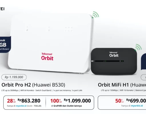 Huawei Dukung Telkomsel Hadirkan Modem Orbit Pro H2 huawei telkomsel orbit