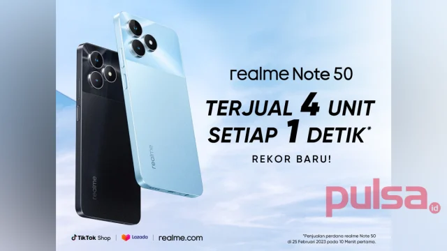 realme note 50 terjual 20 ribu unit