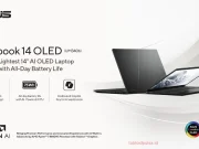 ASUS Zenbook 14 OLED, Laptop AI Premium, Tipis & Ringan Asus premium laptop Zenbook OLED