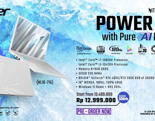 Acer Nitro Lite Hadir di Indonesia, Laptop Gaming Tipis dengan Teknologi AI Canggih Acer Nitro Lite