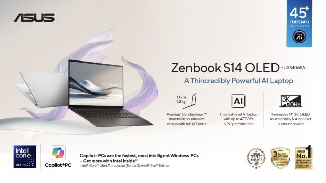 Asus Zenbook S14 OLED UX5406SA