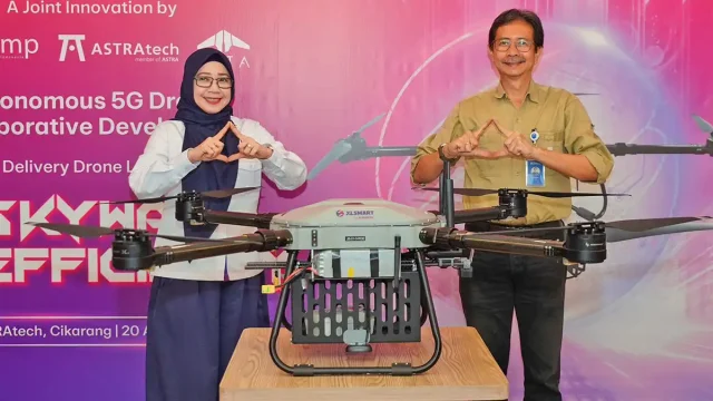 XLSMART dan ASTRAtech Autonomous Drone