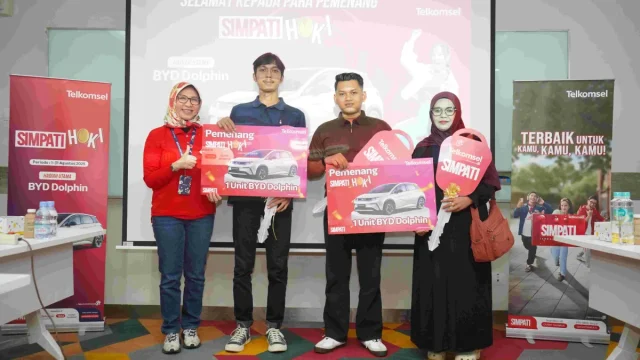 telkomsel pelanggan beruntung BYD simpati hoki