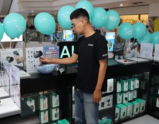 AUKEY Resmi Buka Flagship Island Booth ke-7 di Jakarta Flagship Island Booth Aukey
