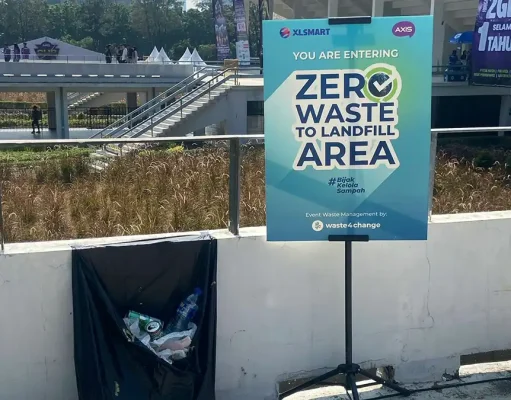 XLSMART Terapkan Zero Waste to Landfill di AXIS Nation Cup 2025 XLSMART Zero Waste to Landfill
