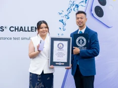 Tes Ketahanan Air realme C85 Series Raih Rekor GUINNESS realme C85 GUINNESS Record