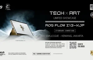 Resmi! ROG Flow Z13-KJP Edisi Terbatas Hanya 50 Unit di Indonesia Tech x Art Limited Showcase ROG Flow Z13-KJP