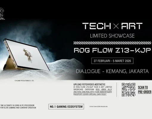 Resmi! ROG Flow Z13-KJP Edisi Terbatas Hanya 50 Unit di Indonesia Tech x Art Limited Showcase ROG Flow Z13-KJP