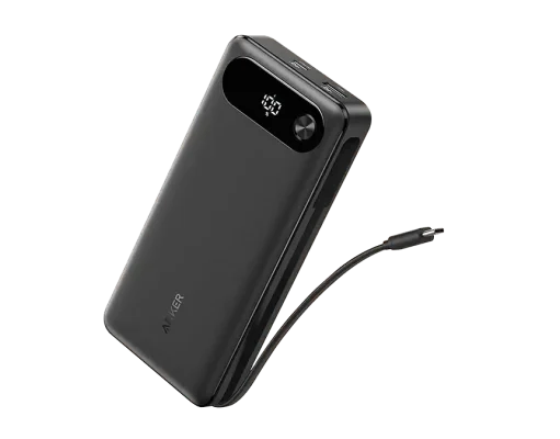 Anker Rilis Power Bank 20.000mAh 87W, Bisa Cas Laptop 65W dengan Kabel USB-C Terintegrasi W4_Anker Power Bank 20.000mAh 87W